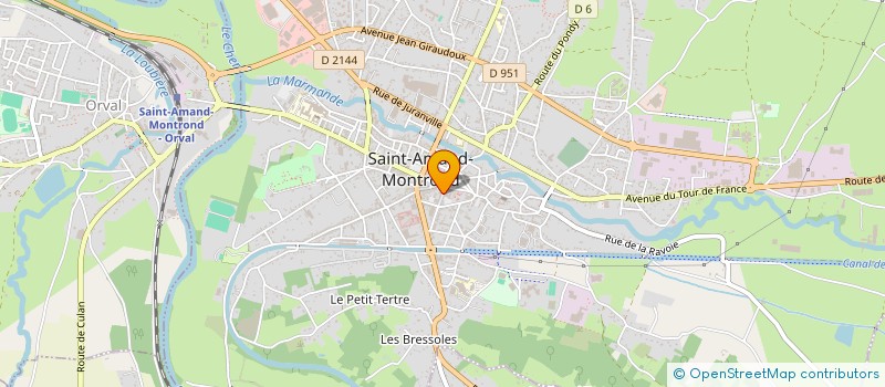 localisation de l'entreprise MONSIEUR JEAN-FRANCOIS JACQUEMIN  SAINT-AMAND-MONTROND