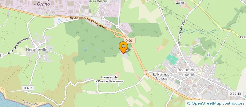 localisation de l'entreprise MONSIEUR JEAN-FRANCOIS JACQUET  LA HAGUE