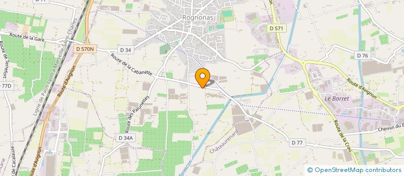 localisation de l'entreprise MONSIEUR JEAN FRANCOIS JAGOT  ROGNONAS