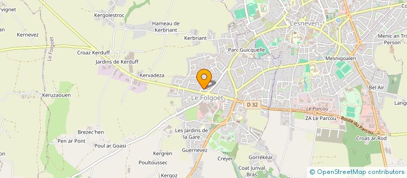 localisation de l'entreprise MONSIEUR JEAN-FRANCOIS KLAUS  LE FOLGOET