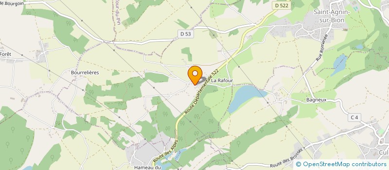 localisation de l'entreprise MONSIEUR JEAN FRANCOIS L'ALLINEC  SAINT-AGNIN-SUR-BION