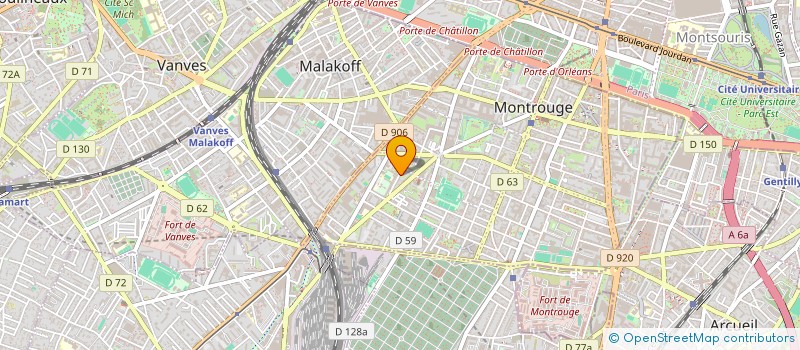 localisation de l'entreprise MONSIEUR JEAN-FRANCOIS LA RHUBARBE  MONTROUGE