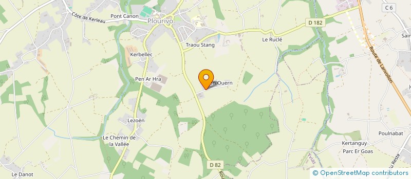 localisation de l'entreprise MONSIEUR JEAN-FRANCOIS LABBE à PLOURIVO