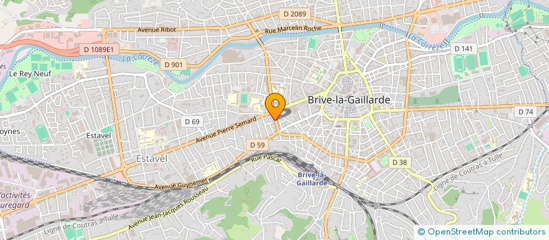 localisation de l'entreprise MONSIEUR JEAN-FRANCOIS LAGARDE  BRIVE-LA-GAILLARDE