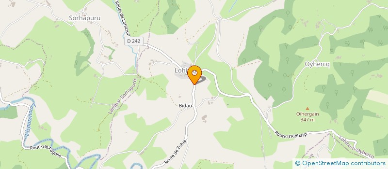 localisation de l'entreprise MONSIEUR JEAN FRANCOIS LAHARGOU  LOHITZUN-OYHERCQ