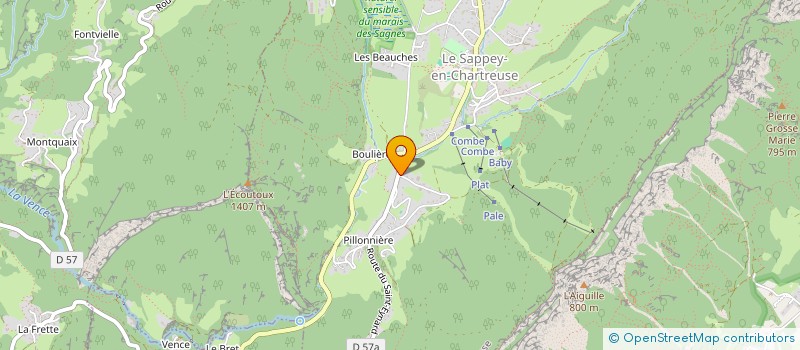 localisation de l'entreprise MONSIEUR JEAN-FRANCOIS LAISNE  LE SAPPEY-EN-CHARTREUSE