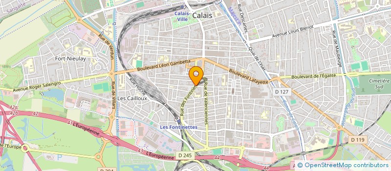 localisation de l'entreprise MONSIEUR JEAN FRANCOIS LAMANDIN  CALAIS