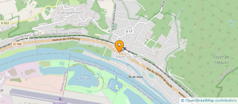 localisation de l'entreprise MONSIEUR JEAN FRANCOIS LAMURE  VAUX-SUR-SEINE