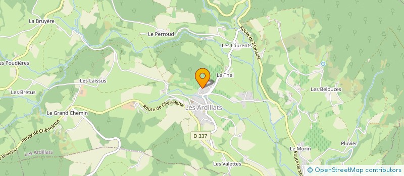 localisation de l'entreprise MONSIEUR JEAN-FRANCOIS LANGLOIS  LES ARDILLATS