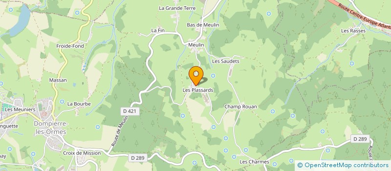 localisation de l'entreprise MONSIEUR JEAN-FRANCOIS LAPALUS  DOMPIERRE-LES-ORMES