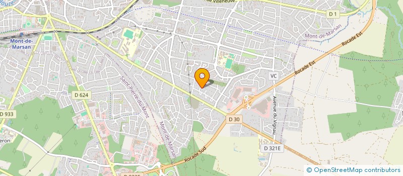 localisation de l'entreprise MONSIEUR JEAN - FRANCOIS LARANGE  MONT-DE-MARSAN
