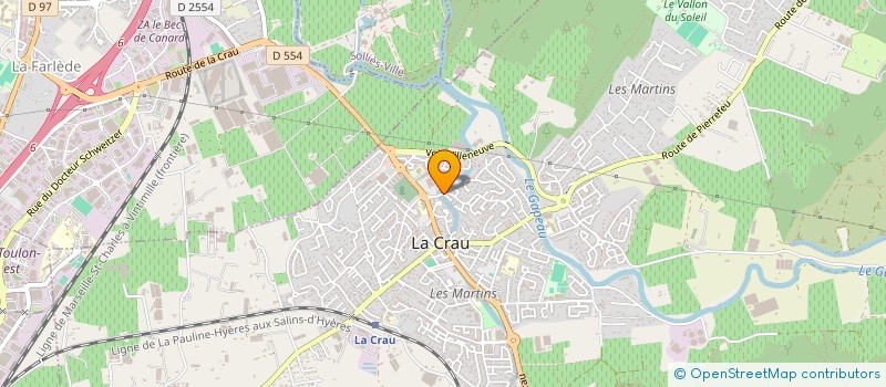 localisation de l'entreprise MONSIEUR JEAN FRANCOIS LARCANCHE  LA CRAU