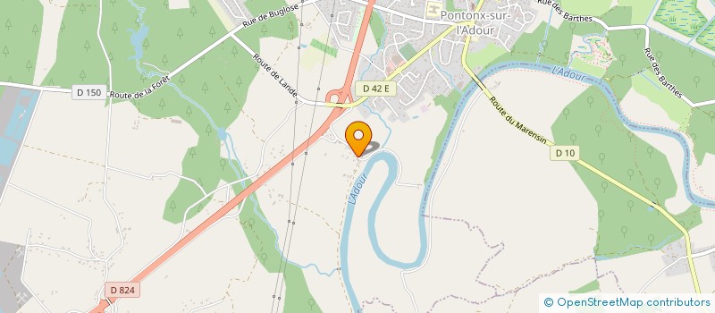 localisation de l'entreprise MONSIEUR JEAN-FRANCOIS LARROUY  PONTONX-SUR-L'ADOUR
