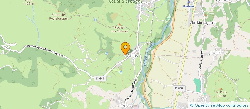 localisation de l'entreprise MONSIEUR JEAN-FRANCOIS LASSALLE  LEES ATHAS