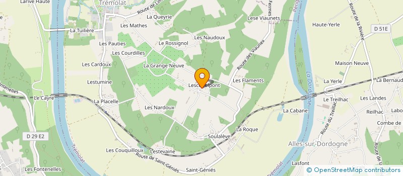 localisation de l'entreprise MONSIEUR JEAN FRANCOIS LASSIGNARDIE  TREMOLAT