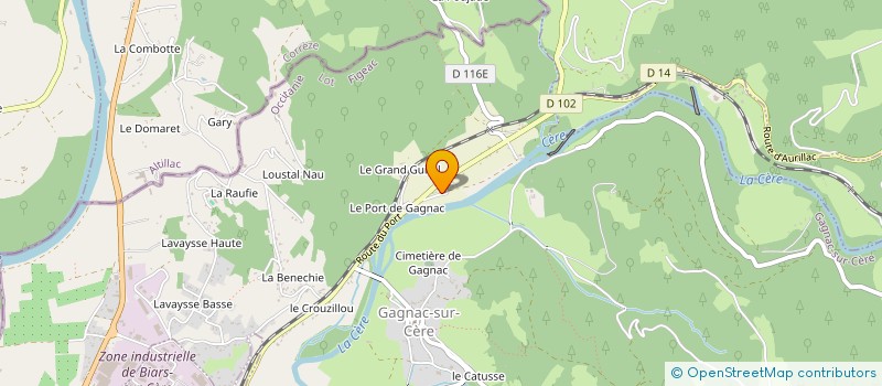 localisation de l'entreprise MONSIEUR JEAN-FRANCOIS LAVAUR  GAGNAC-SUR-CERE