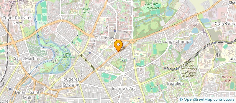 localisation de l'entreprise MONSIEUR JEAN FRANCOIS LE GAC  RENNES