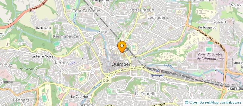 localisation de l'entreprise MONSIEUR JEAN-FRANCOIS LE GOFF à QUIMPER