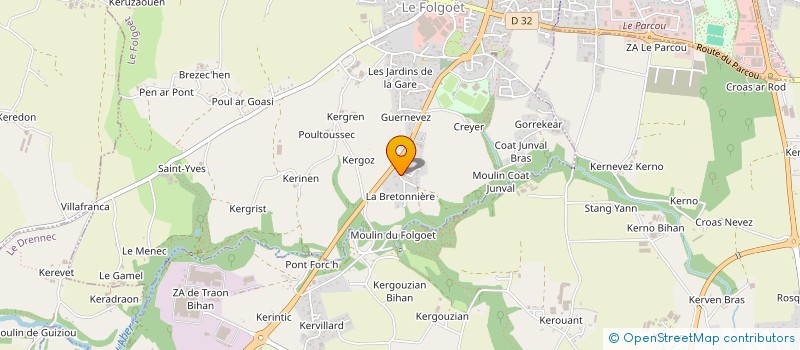 localisation de l'entreprise MONSIEUR JEAN-FRANCOIS LE GOT  LE FOLGOET