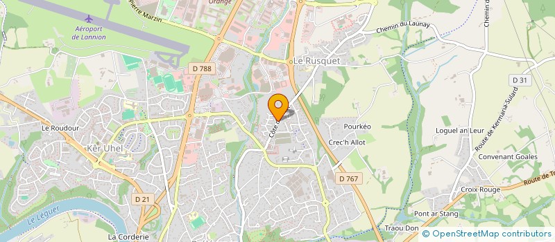 localisation de l'entreprise MONSIEUR JEAN-FRANCOIS LE ROUX  LANNION