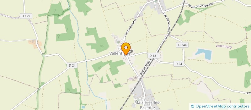 localisation de l'entreprise MONSIEUR JEAN-FRANCOIS LEBAS  VALLENTIGNY