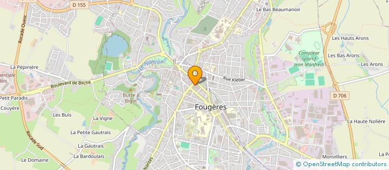 localisation de l'entreprise MONSIEUR JEAN-FRANCOIS LEBLAY  FOUGERES