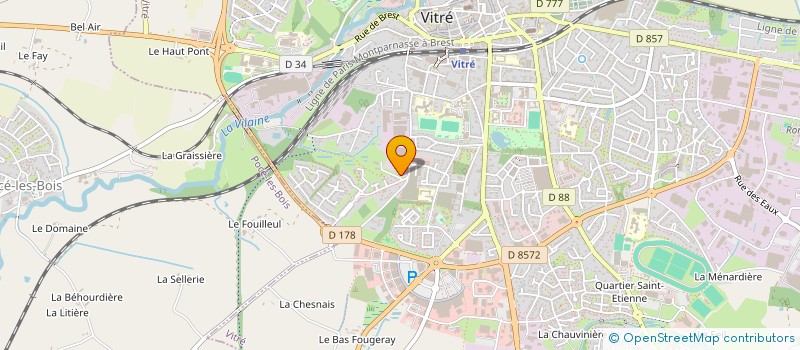 localisation de l'entreprise MONSIEUR JEAN-FRANCOIS LEBOSSE  VITRE