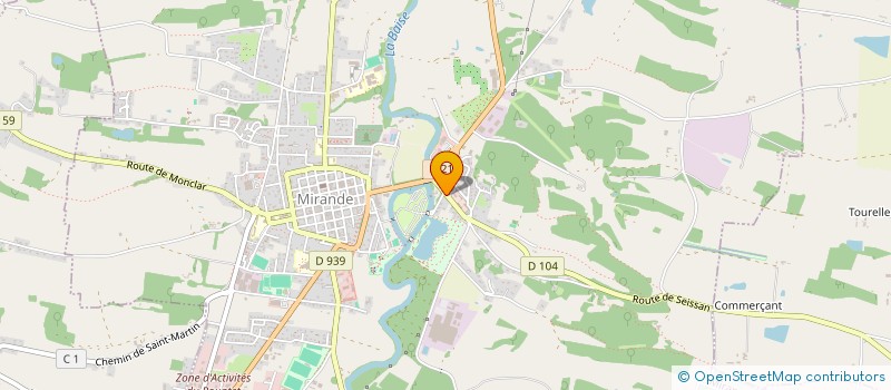 localisation de l'entreprise MONSIEUR JEAN FRANCOIS LECOCQ  MIRANDE