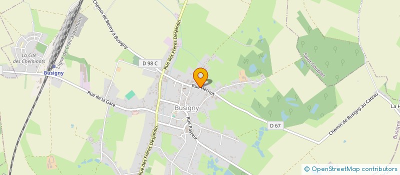 localisation de l'entreprise MONSIEUR JEAN-FRANCOIS LEFEVRE  BUSIGNY