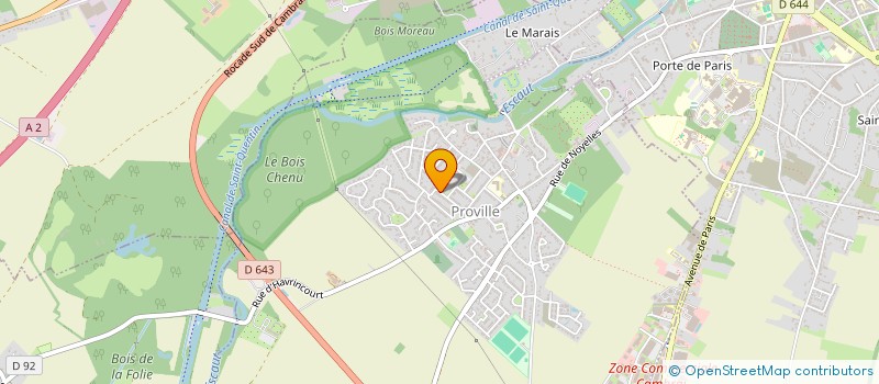 localisation de l'entreprise MONSIEUR JEAN-FRANCOIS LEGER  PROVILLE