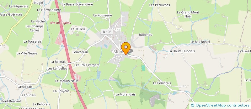 localisation de l'entreprise MONSIEUR JEAN-FRANCOIS LEGROS  LES PORTES DU COGLAIS