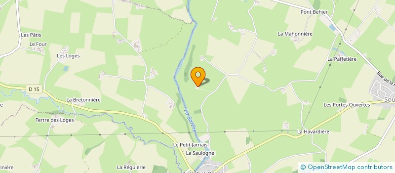 localisation de l'entreprise MONSIEUR JEAN-FRANCOIS LEGROS  SOUGE-LE-GANELON