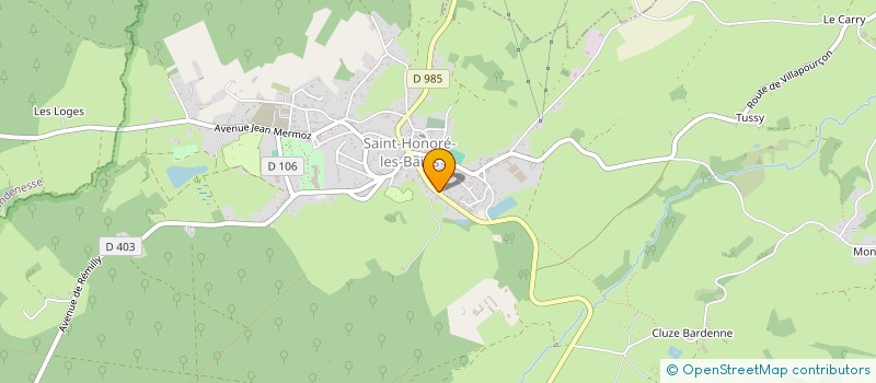 localisation de l'entreprise MONSIEUR JEAN-FRANCOIS LENOIR à SAINT-HONORE-LES-BAINS