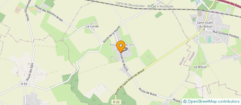 localisation de l'entreprise MONSIEUR JEAN-FRANCOIS LENOIR  HUGLEVILLE-EN-CAUX