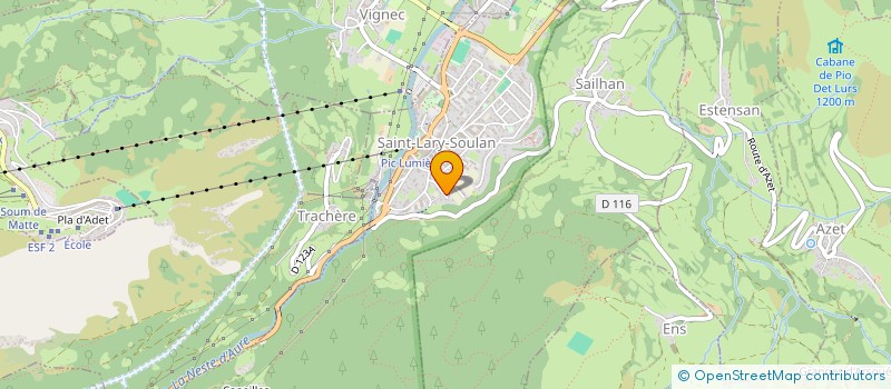 localisation de l'entreprise MONSIEUR JEAN-FRANCOIS LESBEGUERIES  SAINT-LARY-SOULAN