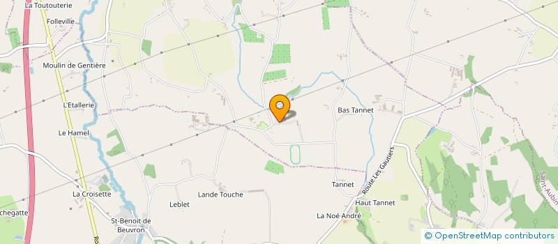 localisation de l'entreprise MONSIEUR JEAN FRANCOIS LETRANCHANT  SAINT-SENIER-DE-BEUVRON