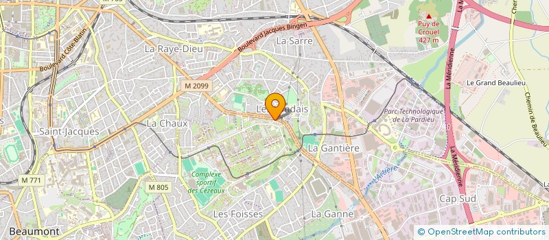 localisation de l'entreprise MONSIEUR JEAN-FRANCOIS LEVIGNE à AUBIERE