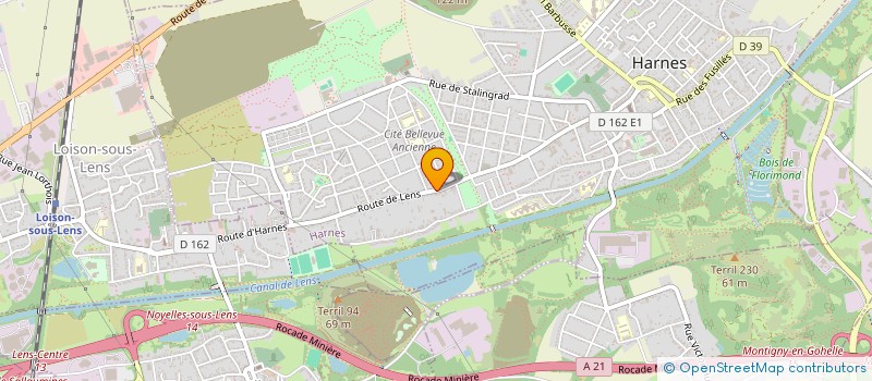 localisation de l'entreprise MONSIEUR JEAN-FRANCOIS LHERBIER  HARNES