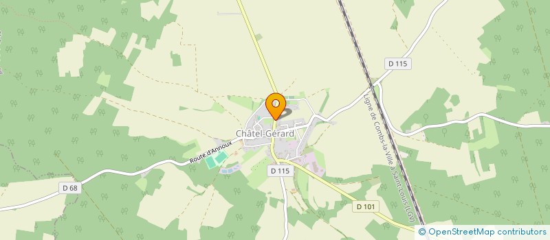 localisation de l'entreprise MONSIEUR JEAN-FRANCOIS MAGDELENAT  CHATEL-GERARD