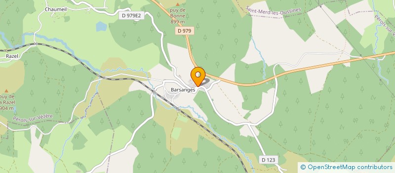 localisation de l'entreprise MONSIEUR JEAN FRANCOIS MAISON  PEROLS-SUR-VEZERE