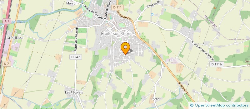 localisation de l'entreprise MONSIEUR JEAN-FRANCOIS MANOUKIAN  ETOILE-SUR-RHONE