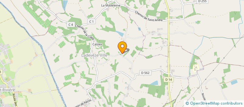 localisation de l'entreprise MONSIEUR JEAN FRANCOIS MANUEL  LADEVEZE-VILLE