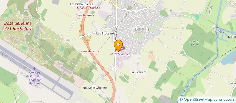 localisation de l'entreprise MONSIEUR JEAN-FRANCOIS MARAIS  ECHILLAIS