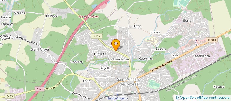 localisation de l'entreprise MONSIEUR JEAN-FRANCOIS MARESCAUX  SAINT-VINCENT-DE-TYROSSE