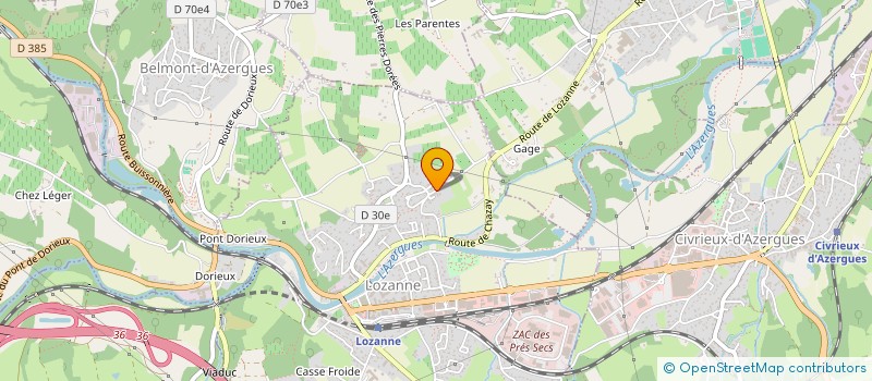 localisation de l'entreprise MONSIEUR JEAN-FRANCOIS MARTEAU  LOZANNE