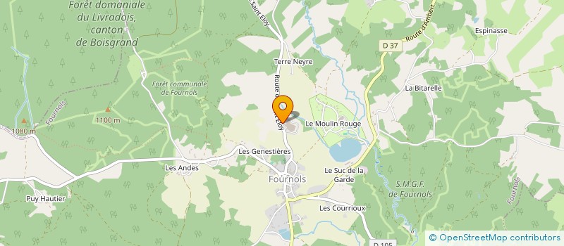 localisation de l'entreprise MONSIEUR JEAN-FRANCOIS MARTIN  FOURNOLS