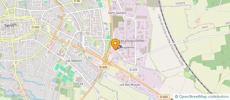 localisation de l'entreprise MONSIEUR JEAN-FRANCOIS MARTINET  SENS