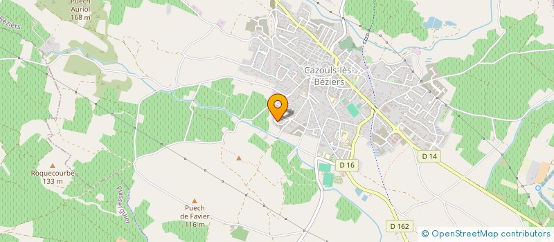 localisation de l'entreprise MONSIEUR JEAN-FRANCOIS MARTY  CAZOULS-LES-BEZIERS