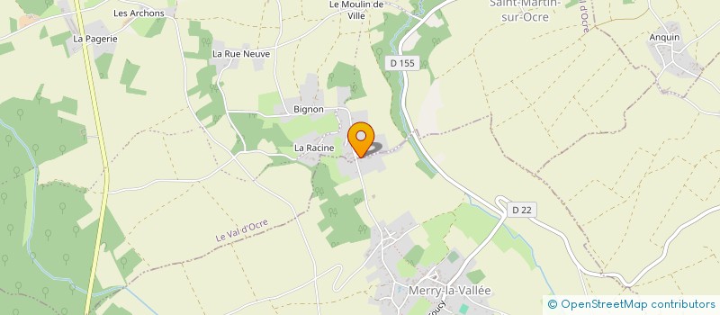 localisation de l'entreprise MONSIEUR JEAN-FRANCOIS MAUGER  LE VAL D'OCRE