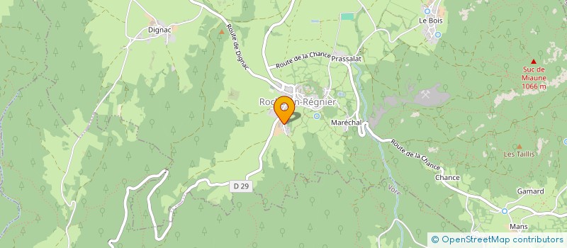 localisation de l'entreprise MONSIEUR JEAN-FRANCOIS MAURIN  ROCHE-EN-REGNIER